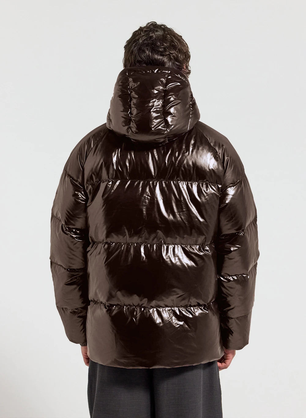Pyrenex Sten unisex hooded jacket dark brown