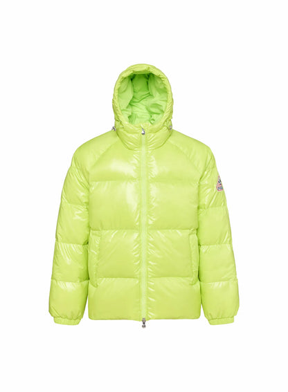 Pyrenex Sten yellow unisex hooded down jacket