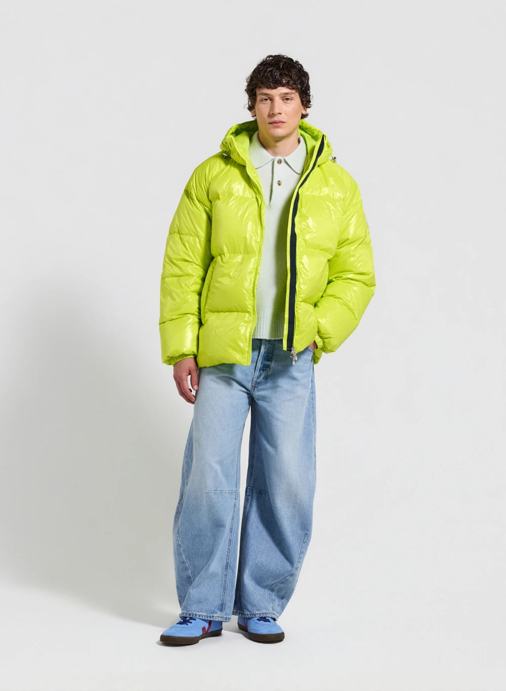 Pyrenex Sten yellow unisex hooded down jacket
