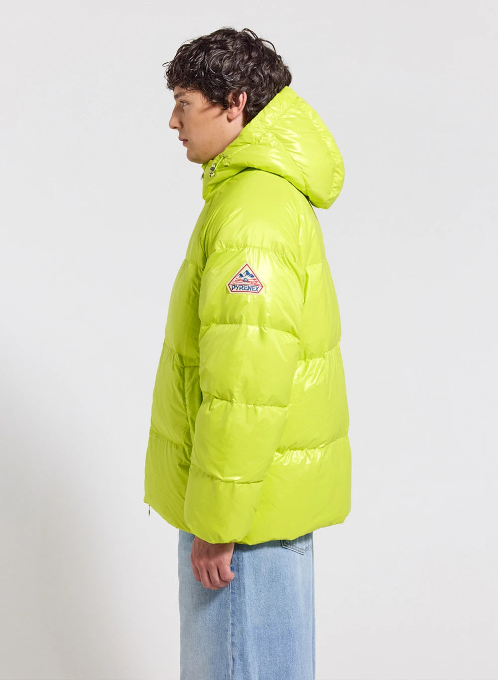 Pyrenex Sten yellow unisex hooded down jacket
