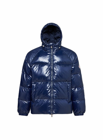 Pyrenex Sten unisex hooded down jacket navy blue