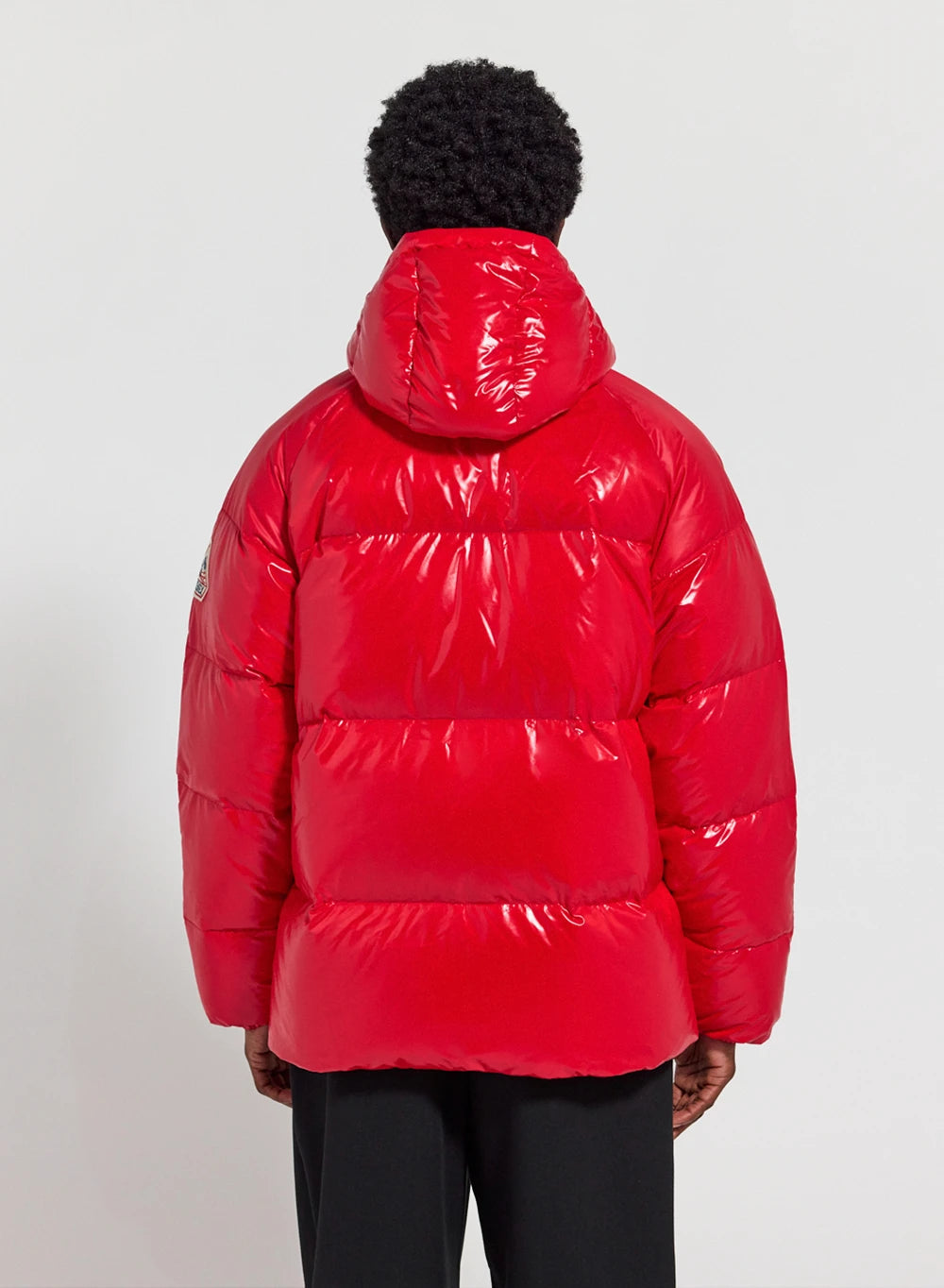 Unisex hooded down jacket Pyrenex Sten red