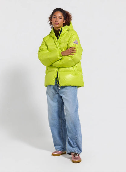 Pyrenex Sten yellow unisex hooded down jacket