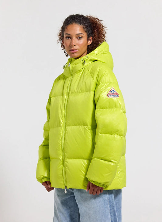 Pyrenex Sten yellow unisex hooded down jacket