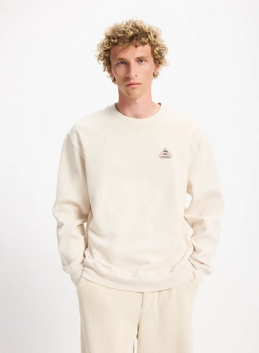 Organic cotton sweatshirt Pyrenex Escou cream