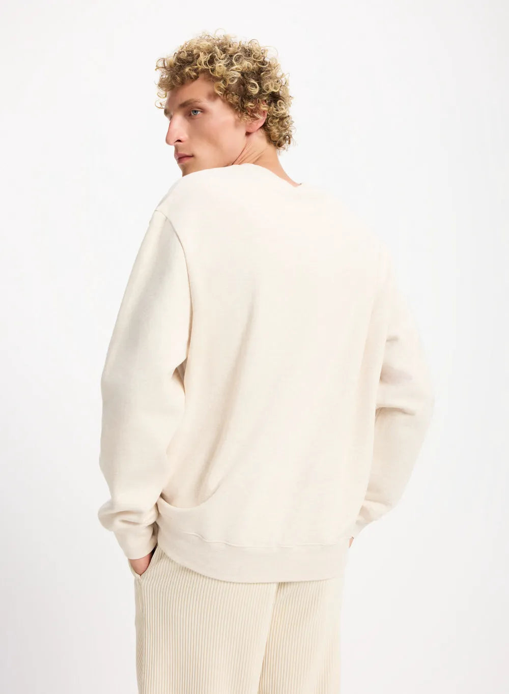 Organic cotton sweatshirt Pyrenex Escou cream