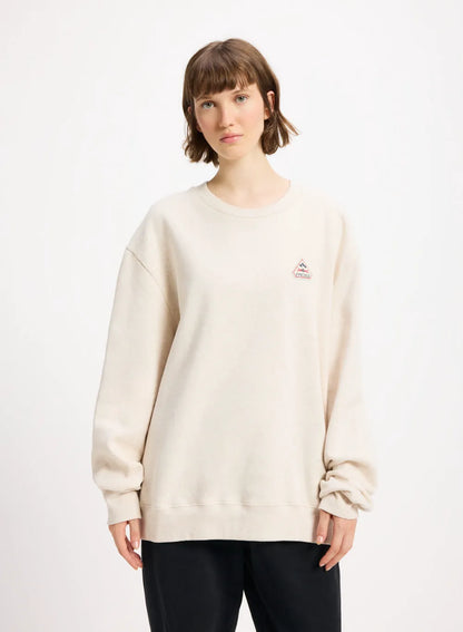 Organic cotton sweatshirt Pyrenex Escou cream