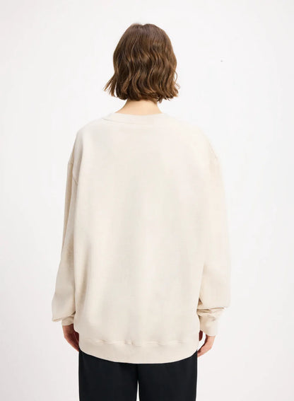 Organic cotton sweatshirt Pyrenex Escou cream