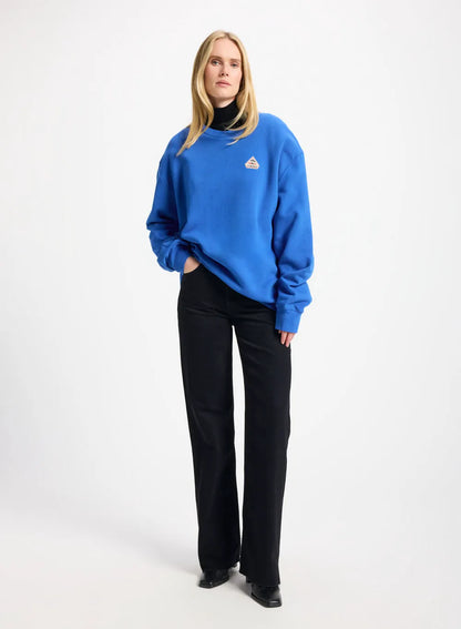 Organic cotton sweatshirt Pyrenex Escou electric blue