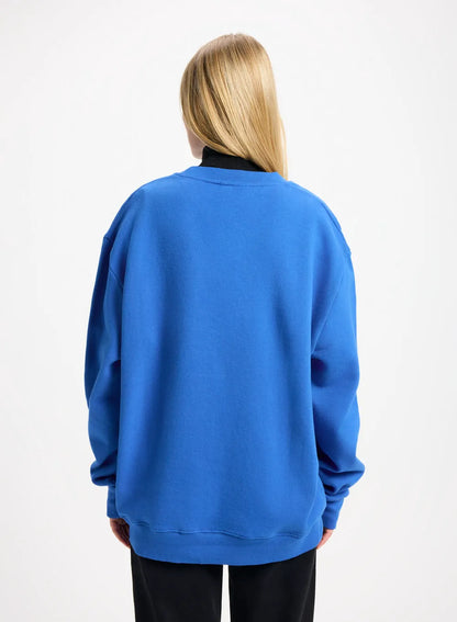 Organic cotton sweatshirt Pyrenex Escou electric blue