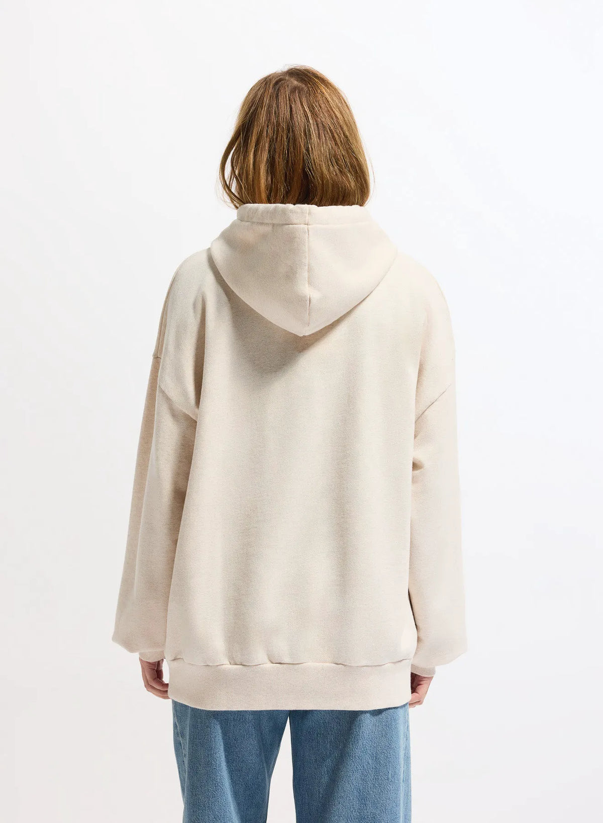 Pyrenex Journey cream unisex organic cotton hoodie