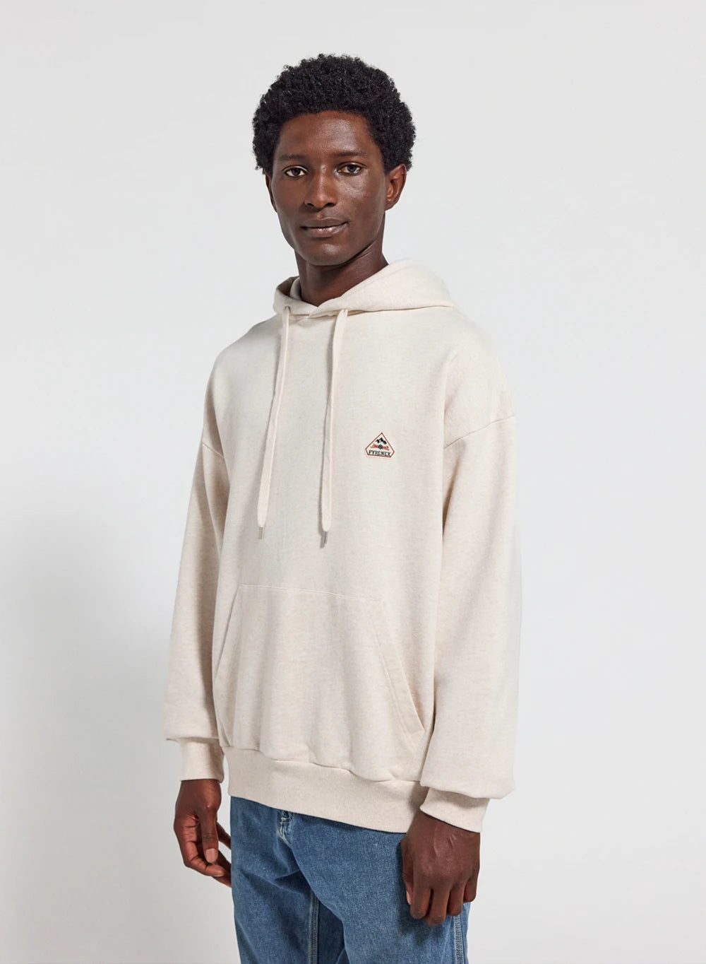 Pyrenex Journey cream unisex organic cotton hoodie