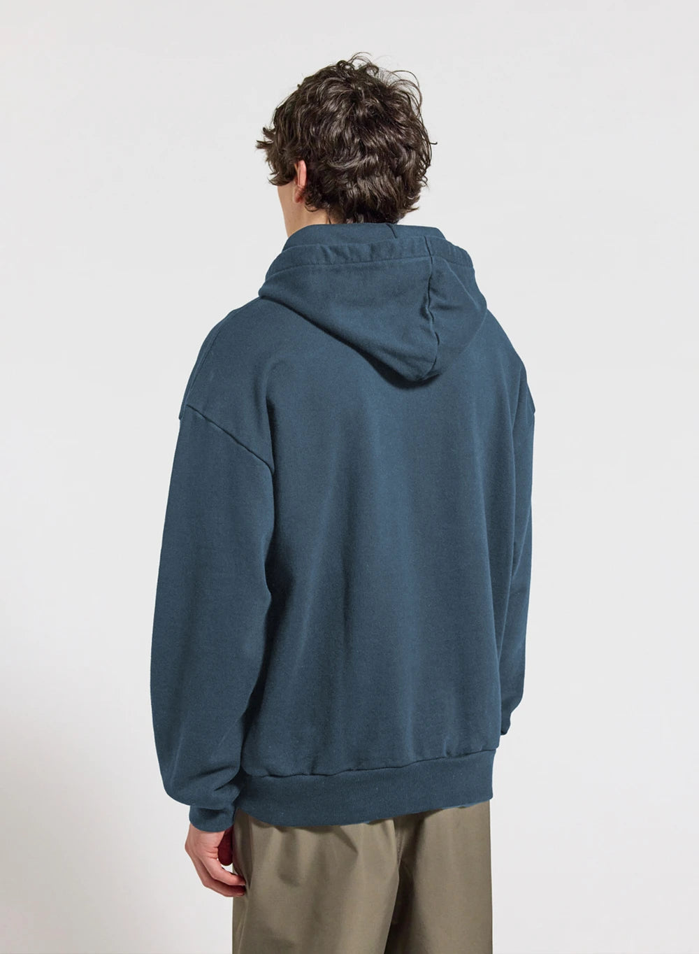 Pyrenex Journey unisex organic cotton hoodie azure blue