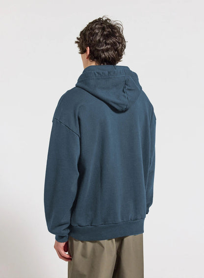 Pyrenex Journey unisex organic cotton hoodie azure blue