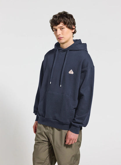 Unisex organic cotton hoodie Pyrenex Journey navy blue