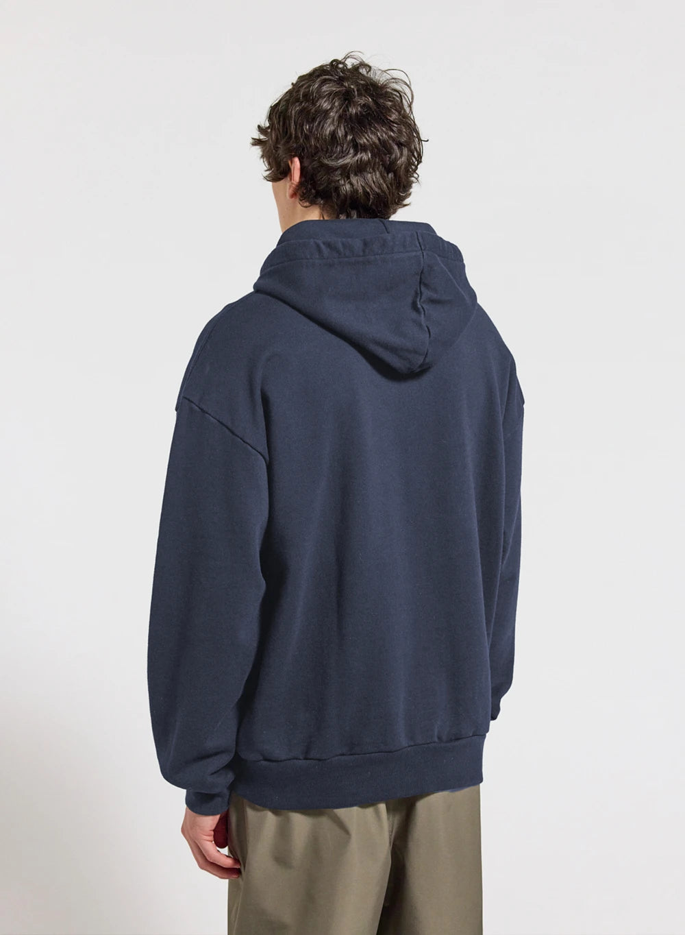 Unisex organic cotton hoodie Pyrenex Journey navy blue
