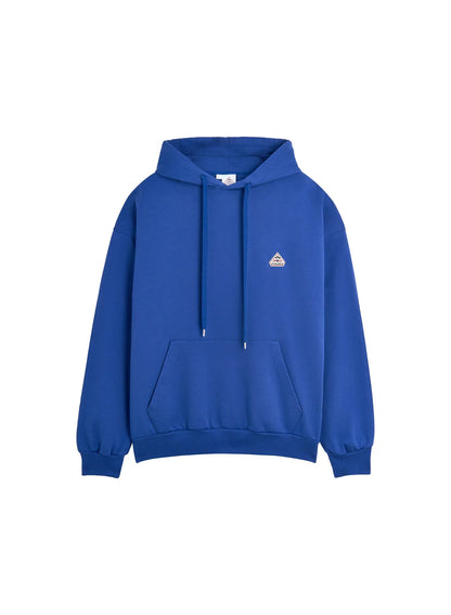Pyrenex Journey unisex organic cotton hooded sweatshirt in electric blue