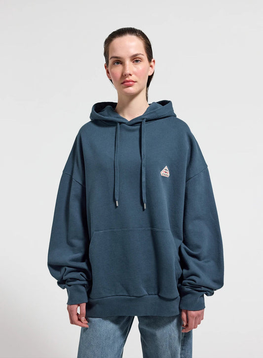 Pyrenex Journey unisex organic cotton hoodie azure blue