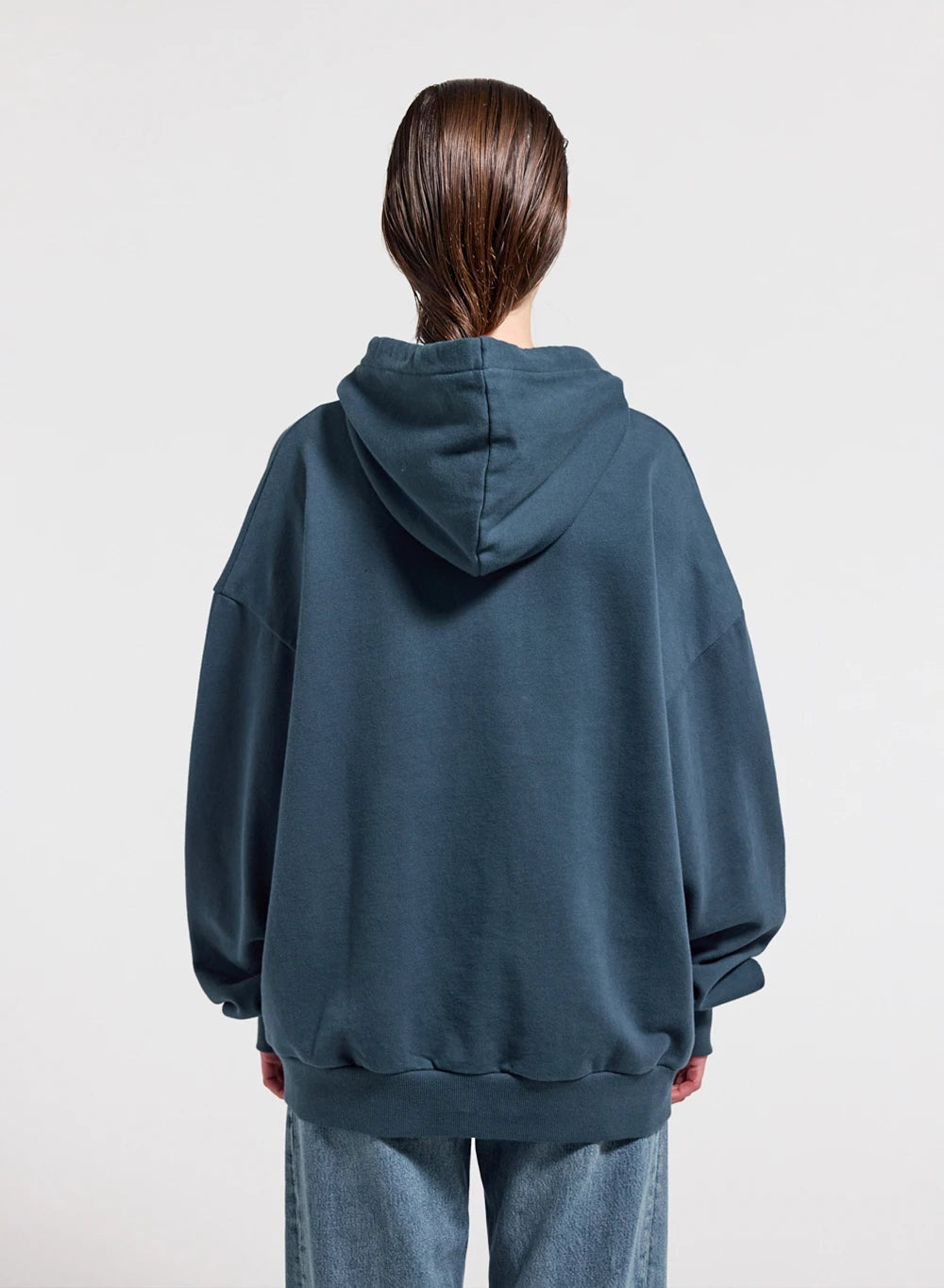 Pyrenex Journey unisex organic cotton hoodie azure blue