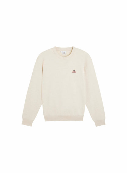 Pyrenex Phase cream unisex round-neck sweatshirt in organic cotton