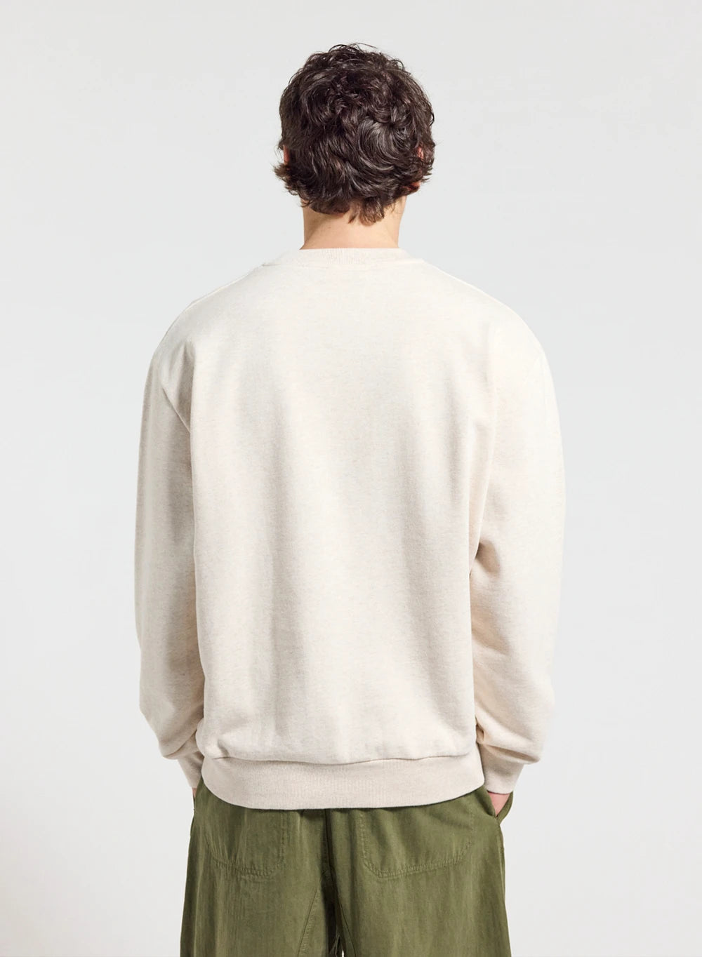Pyrenex Phase cream unisex round-neck sweatshirt in organic cotton