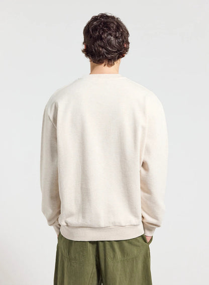 Pyrenex Phase cream unisex round-neck sweatshirt in organic cotton