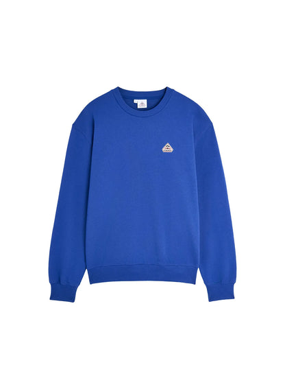 Pyrenex Phase unisex round-neck organic cotton sweatshirt in electric blue