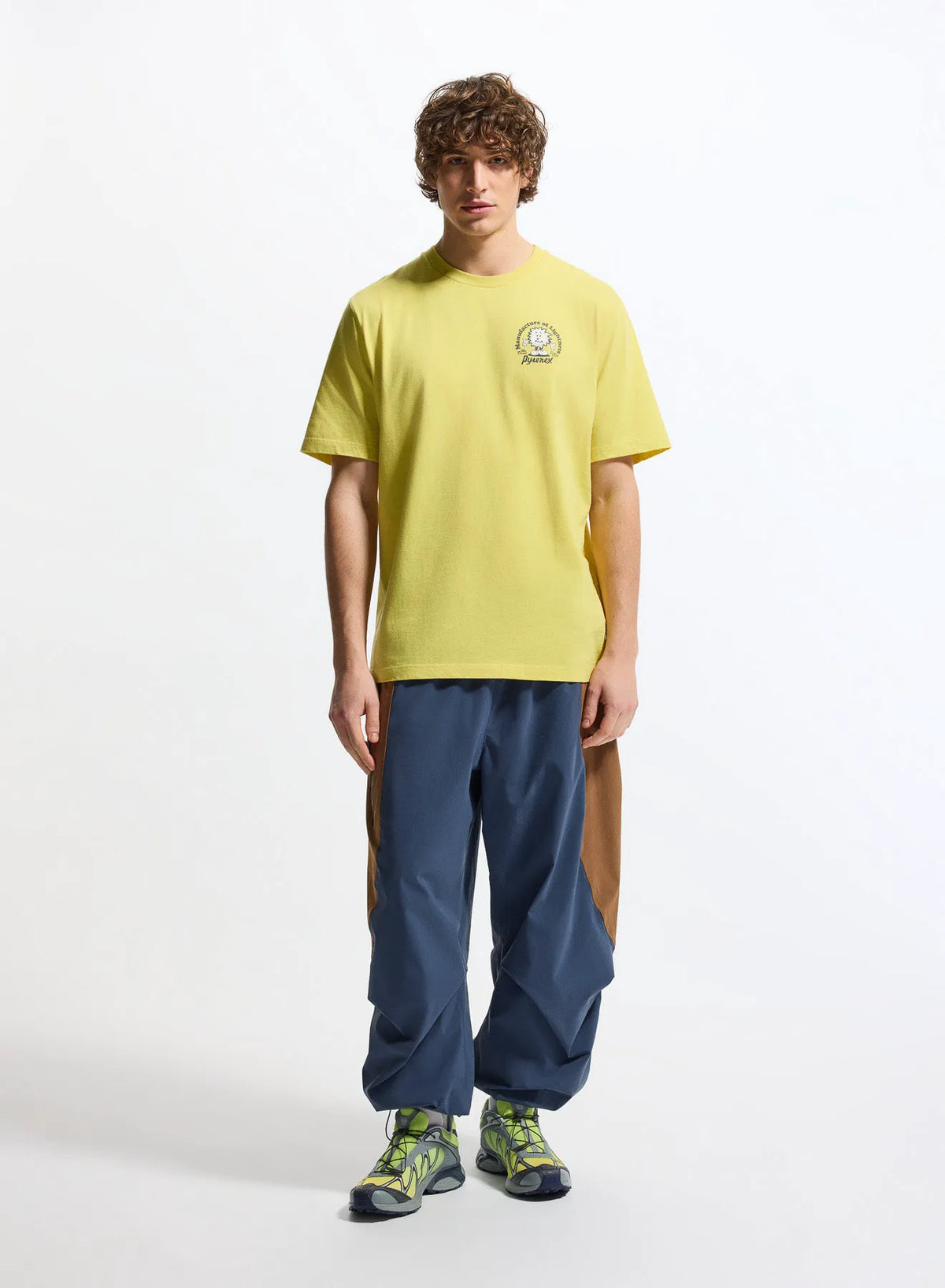 Pyrenex Mfg Tee unisex organic cotton T-shirt in yellow