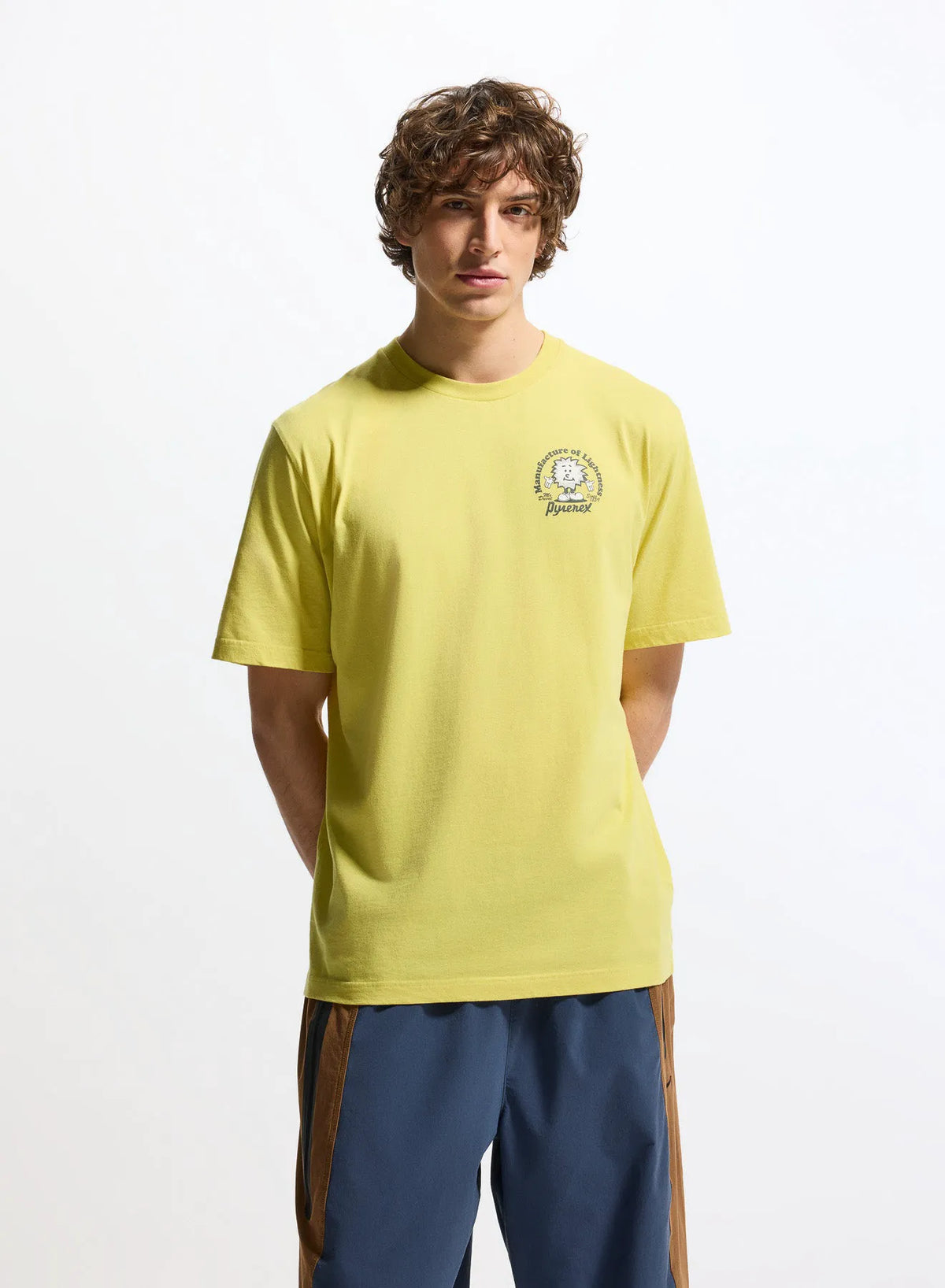 Pyrenex Mfg Tee unisex organic cotton T-shirt in yellow