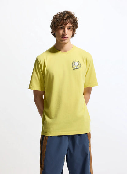 Pyrenex Mfg Tee unisex organic cotton T-shirt in yellow