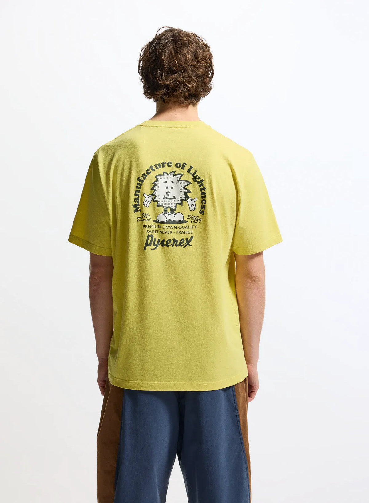 Pyrenex Mfg Tee unisex organic cotton T-shirt in yellow