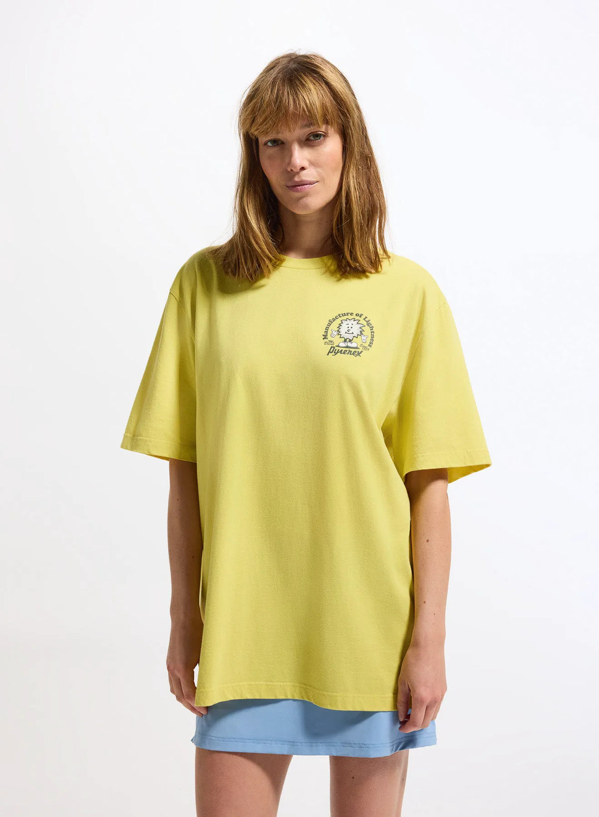 Pyrenex Mfg Tee unisex organic cotton T-shirt in yellow
