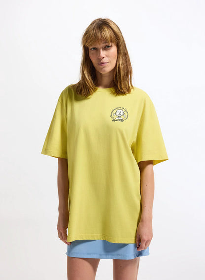 Pyrenex Mfg Tee unisex organic cotton T-shirt in yellow
