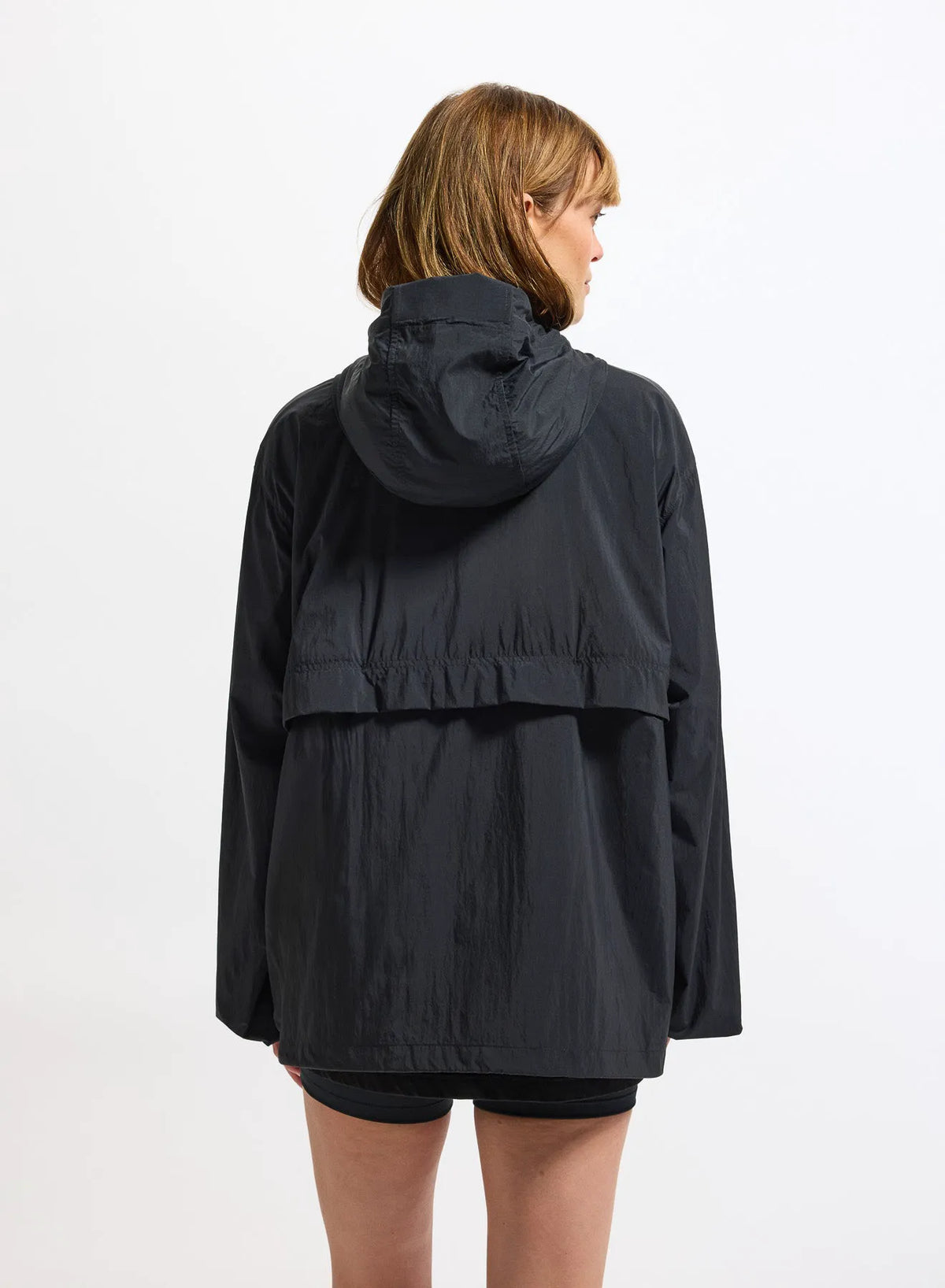 Pyrenex Soulere unisex hooded windbreaker black