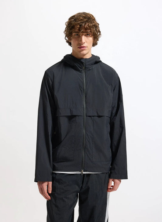 Pyrenex Soulere unisex hooded windbreaker black