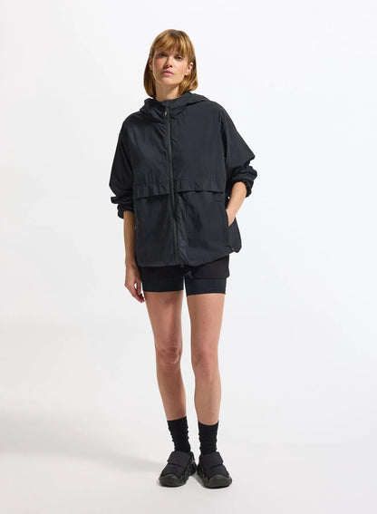 Pyrenex Soulere unisex hooded windbreaker black