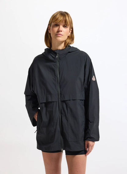 Pyrenex Soulere unisex hooded windbreaker black