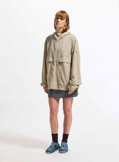 Pyrenex Soulere beige unisex hooded windbreaker
