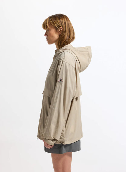 Pyrenex Soulere beige unisex hooded windbreaker
