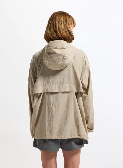 Pyrenex Soulere beige unisex hooded windbreaker