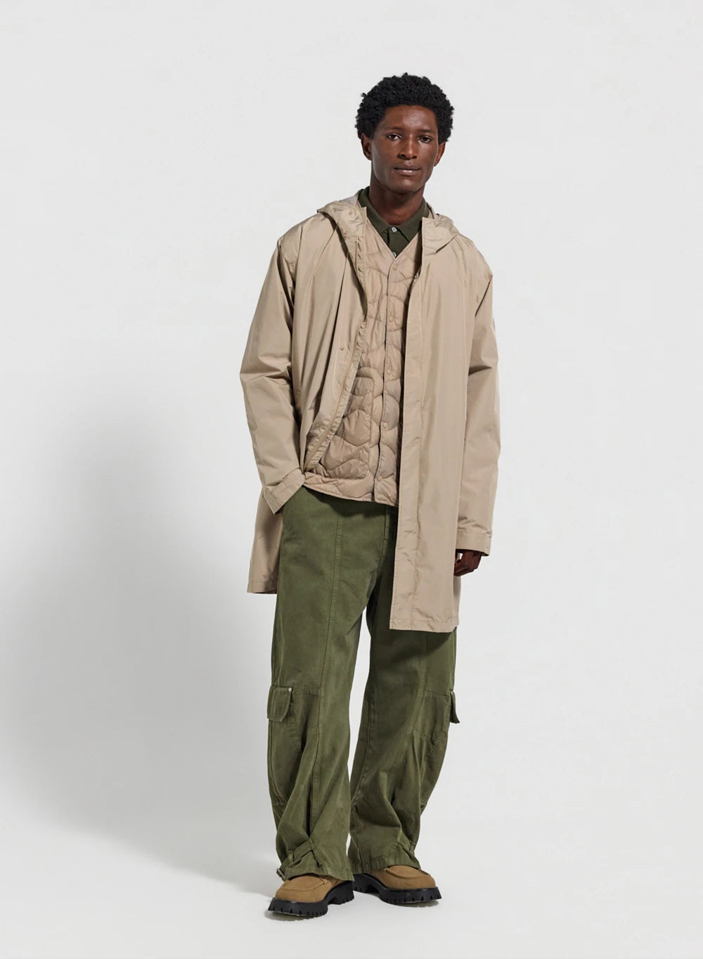Long waterproof unisex parka Pyrenex Eissaure light beige