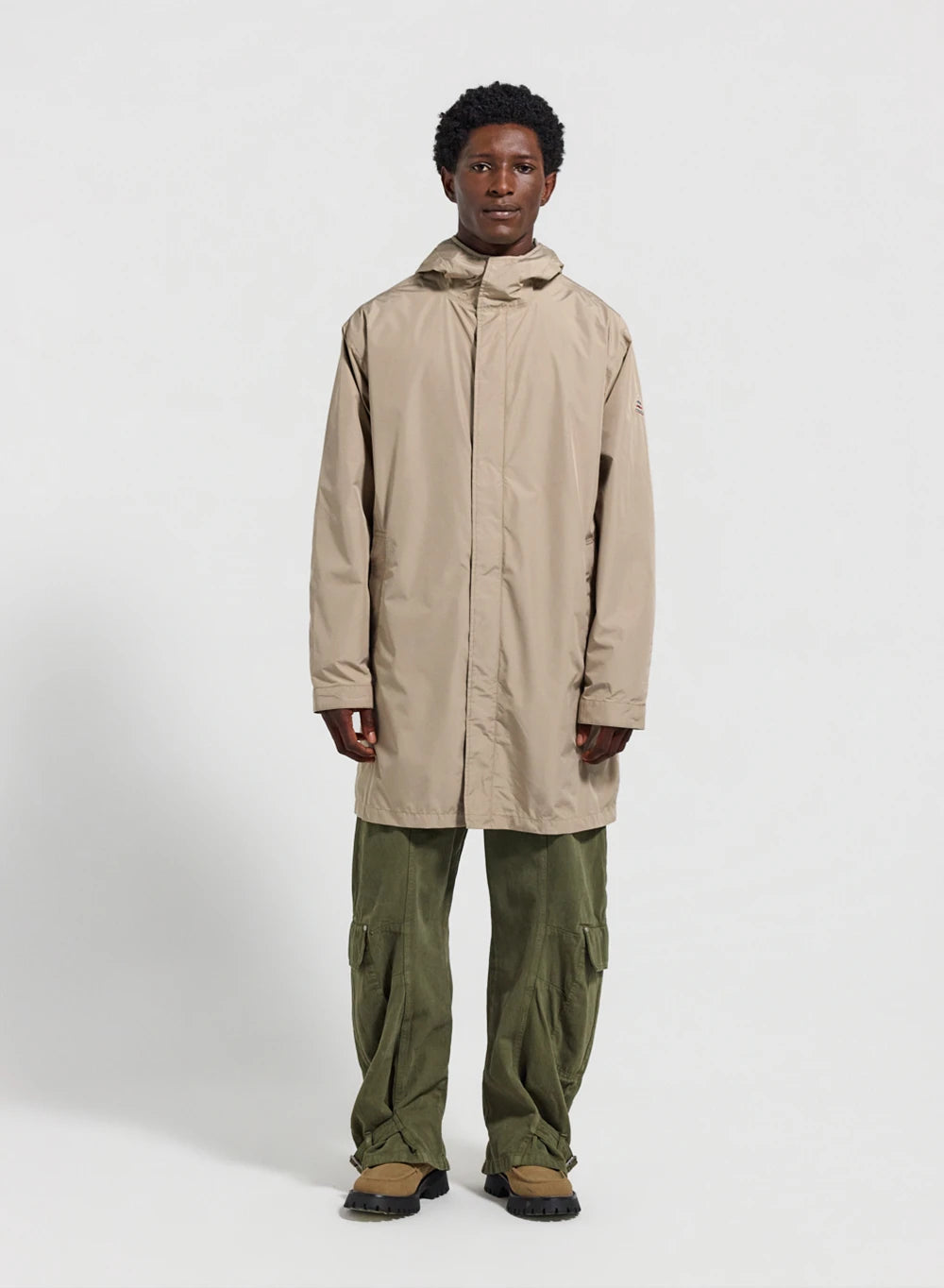 Long waterproof unisex parka Pyrenex Eissaure light beige