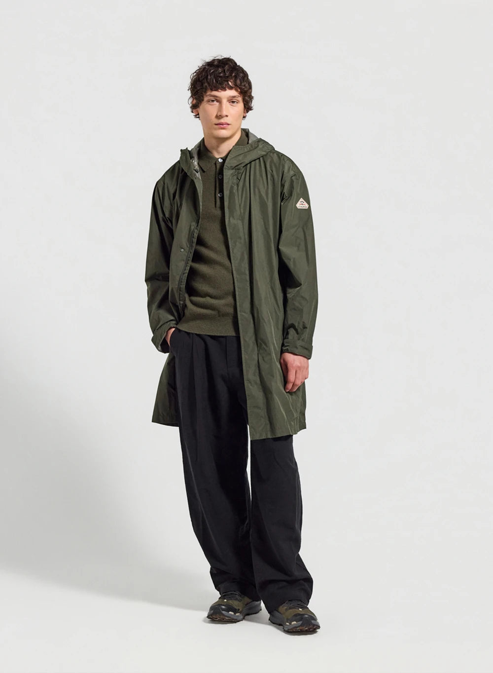 Pyrenex Eissaure long waterproof unisex parka dark khaki