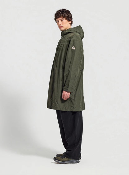 Pyrenex Eissaure long waterproof unisex parka dark khaki