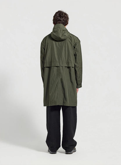 Pyrenex Eissaure long waterproof unisex parka dark khaki