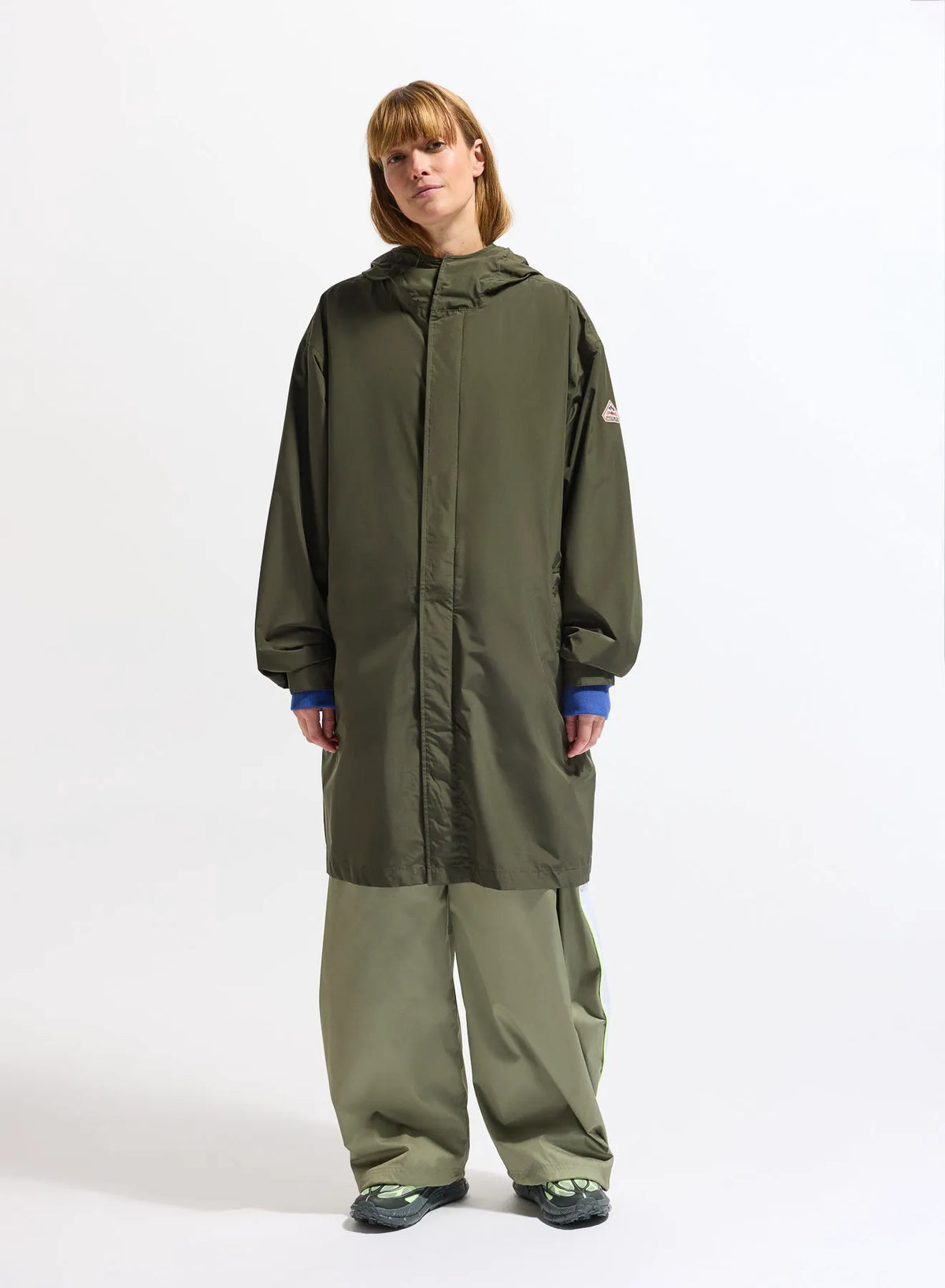 Pyrenex Eissaure long waterproof unisex parka dark khaki