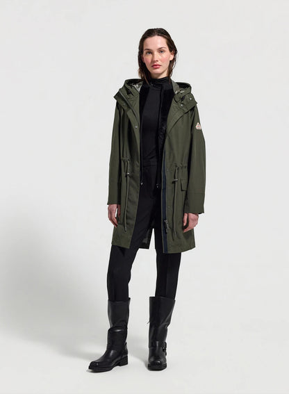 Pyrenex Grace dark khaki women's waterproof coat