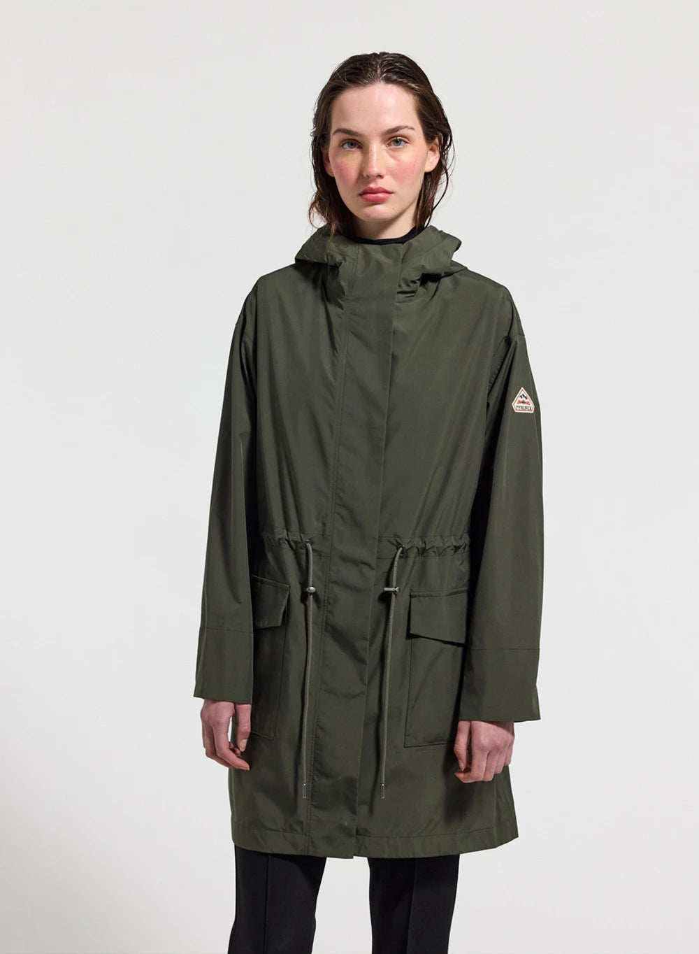 Pyrenex Grace dark khaki women's waterproof coat