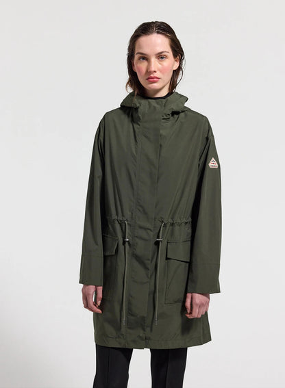 Pyrenex Grace dark khaki women's waterproof coat