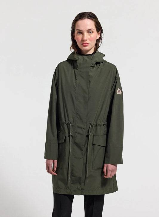 Pyrenex Grace dark khaki women's waterproof coat